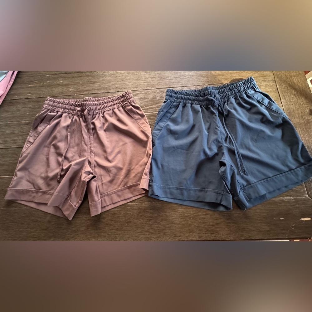 Set Mondetta Navy Blue and Brown Shorts Women